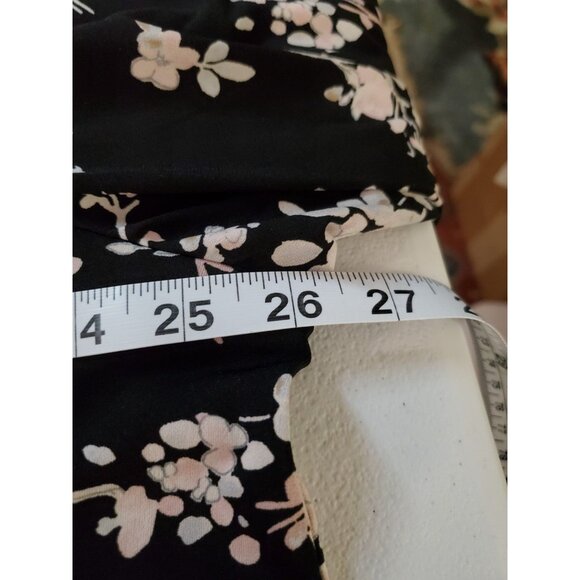 Karl Lagerfeld Paris Dark Romantic Floral Womens Size 2XL Blouse Top Bell Sleeve - Picture 11 of 16